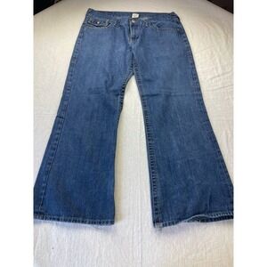 RARE True Religion Buddha World Tour Billy Jeans Size 38X34 Vintage Embroidered